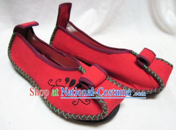 Asian Chinese Shoes Wedding Shoes Traditional Red Hanfu Shoes Embroidered Shoes for Women