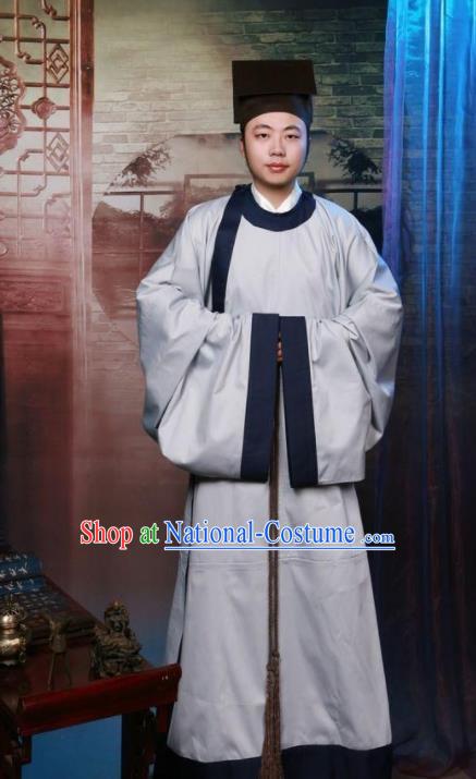 Chinese Ancient Nobility Childe Costumes Traditional Song Dynasty Scholar Robe for Men