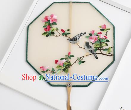 Traditional Chinese Crafts Palace Fans Silk Round Fans Ancient Princess Embroidered Fan for Women