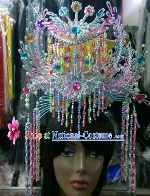 Chinese Classical Princess Hair Accessories Traditional Ancient Beijing Opera Phoenix Coronet for Women