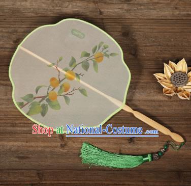 Traditional Chinese Crafts Palace Fans Hand Painting Fans Ancient Silk Fan for Women