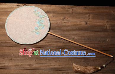 Chinese Traditional Palace Fans Hanfu Hand Painting Round Fans Ancient Silk Fan for Women