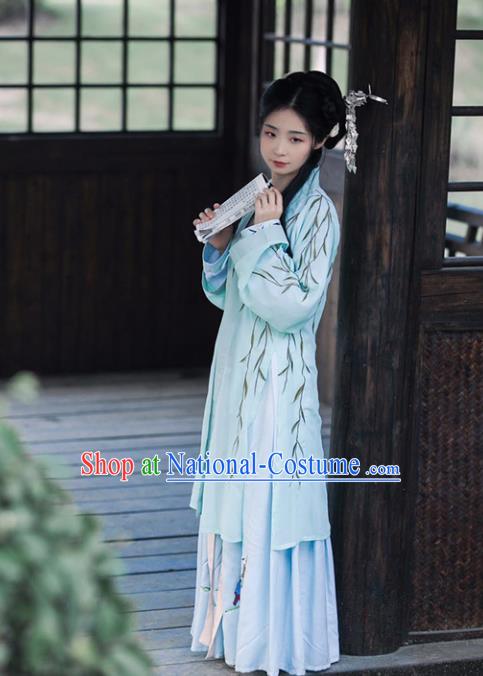 Chinese Ancient Drama Costumes Traditional Song Dynasty Nobility Lady Embroidered Dresses for Women