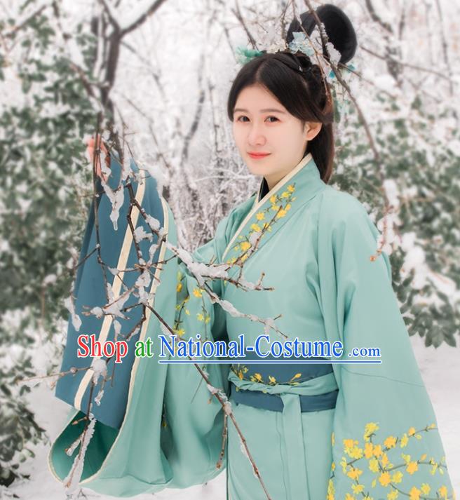 Chinese Ancient Drama Han Dynasty Princess Embroidered Costumes for Women