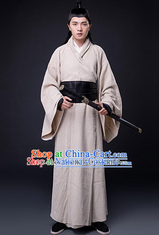 Chinese Ancient Drama Three Kingdoms Period Swordsman Costumes for Men