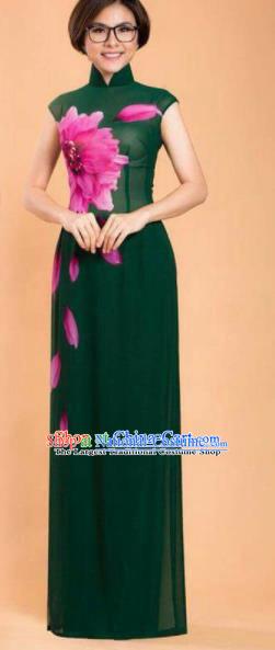 Asian Traditional Vietnam Ao Dai Costume Vietnamese Bride Cheongsam for Women