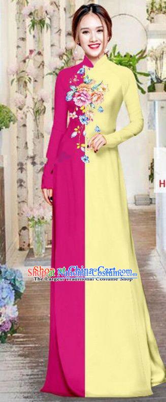 Vietnam Traditional Costume Ao Dai Qipao Dress Vietnamese Cheongsam for Women