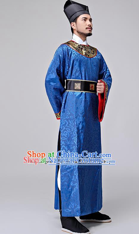 Chinese Ancient Drama Song Dynasty Military Officer Costumes and Hat for Men