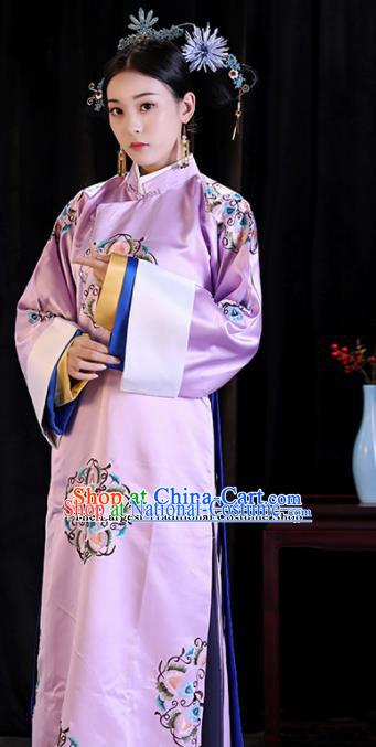 Chinese Ancient Qing Dynasty Drama Manchu Imperial Consort Costumes for Women