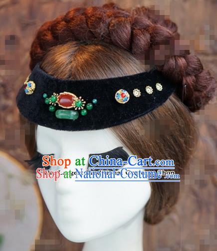 Chinese Ancient Qing Dynasty Empress Hair Clasp Wedding Bride Headdress for Women