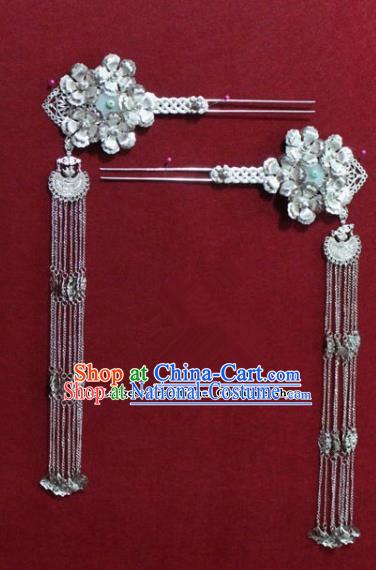 Chinese Ancient Tang Dynasty Queen Hair Accessories Tassel Hair Clip Hairpins for Women