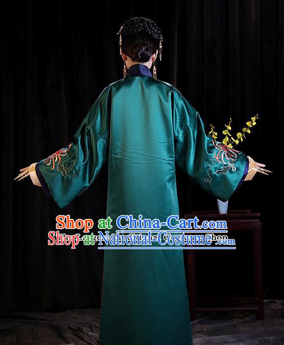 Chinese Ancient Palace Lady Clothing Qing Dynasty Drama Manchu Imperial Consort Embroidered Costumes for Women