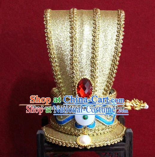 Chinese Traditional Classical Hair Accessories Ancient Royal Highness Hairdo Crown for Men