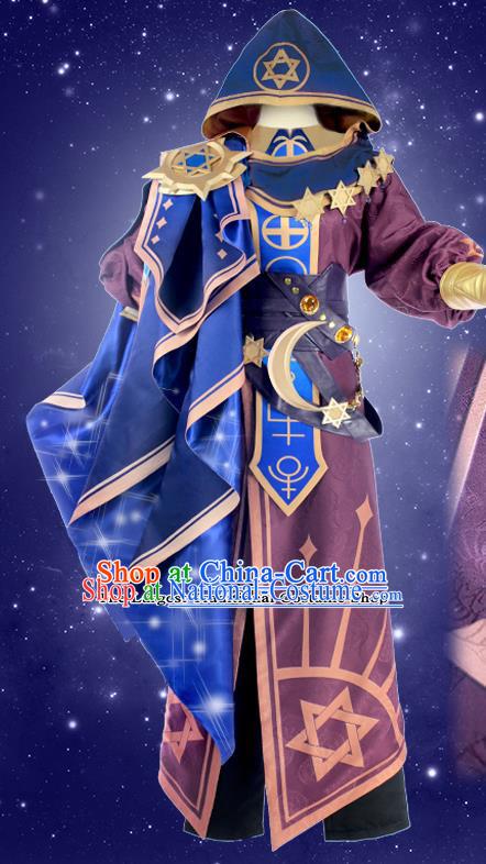 Chinese Traditional Cosplay Wizard Costumes Ancient Swordsman Clothing for Men