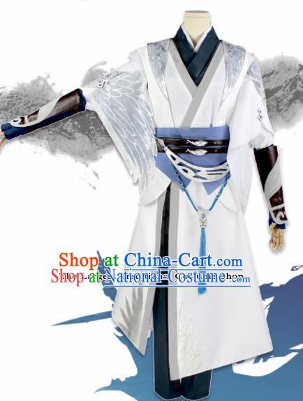 Chinese Traditional Cosplay Young Hero Blades Costumes Ancient Swordsman Clothing for Men