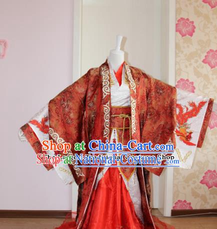 Chinese Traditional Cosplay Prince Wedding Costumes Ancient Swordsman Clothing for Men