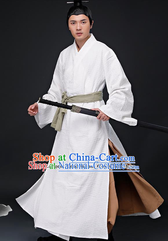 Chinese Ancient Young Swordsman Costume Han Dynasty Drama Knight Costumes for Men