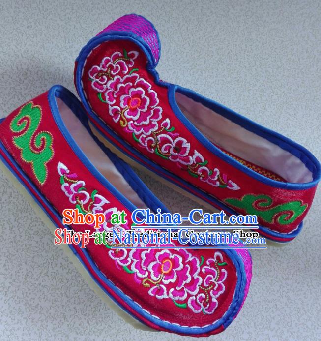 Chinese Traditional Hanfu Wedding Shoes Ancient Princess Embroidered Shoes Handmade Shoes for Women