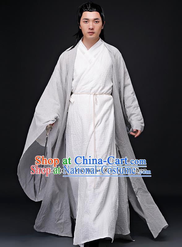 Chinese Ancient Nobility Childe Clothing Traditional Jin Dynasty Confucian Scholar Costumes for Men