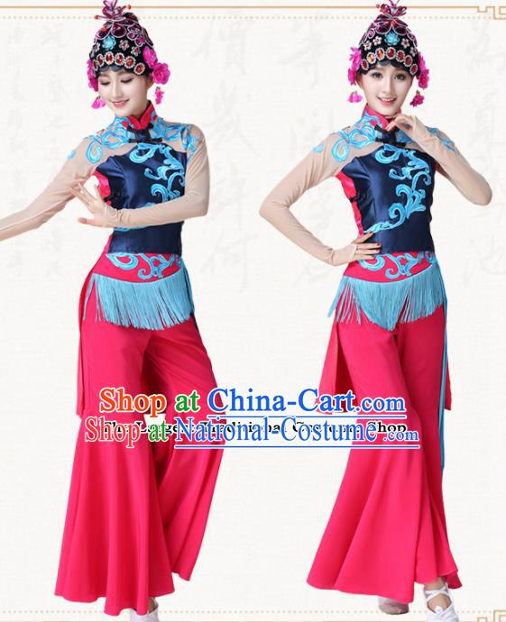 Chinese Traditional Classical Dance Folk Dance Clothing Group Dance Costumes for Women