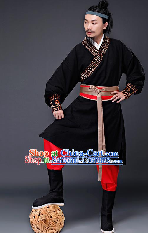 Traditional Chinese Song Dynasty Costumes Ancient Drama Swordsman Clothing for Men