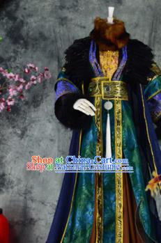 Traditional Chinese Cosplay Royal Highness Costumes Ancient Swordsman King Hanfu Clothing for Men