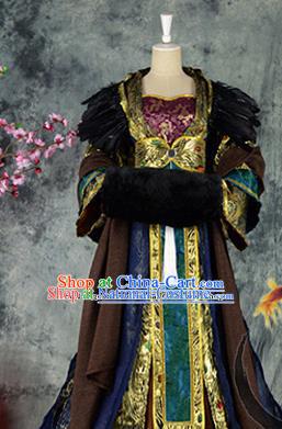 Traditional Chinese Cosplay Imperial Consort Costumes Ancient Swordswoman Hanfu Dress for Women