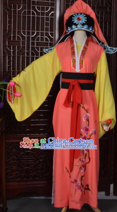 Top Grade Chinese Beijing Opera Costumes Peking Opera Niche Embroidered Robe and Hat for Adults