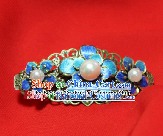 Traditional Chinese Ancient Blueing Hair Claw Tang Dynasty Princess Hair Accessories Hairpins for Women