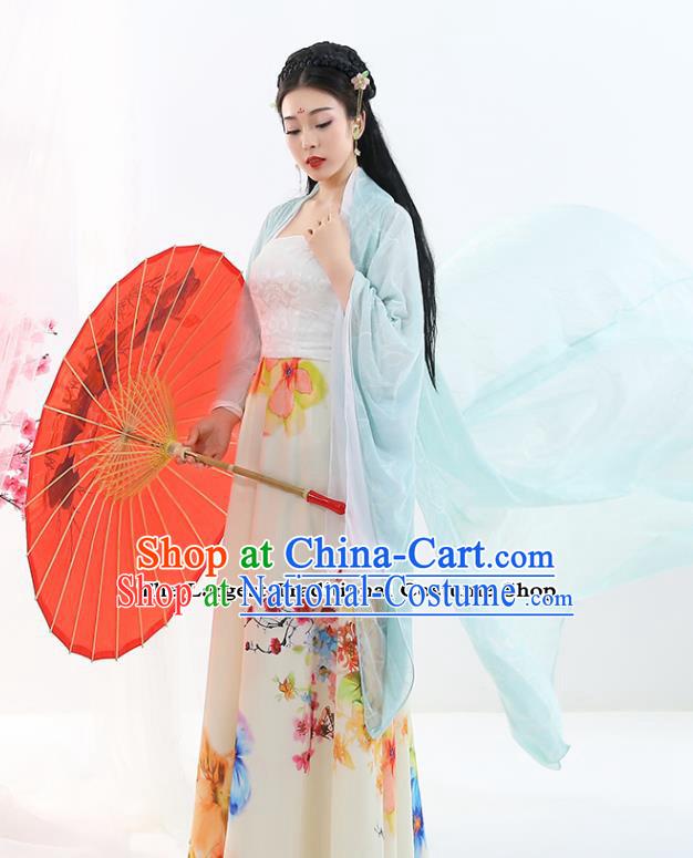 Chinese Traditional Ancient Drama Peri Court Lady Hanfu Dress Tang Dynasty Imperial Concubine Costumes for Women