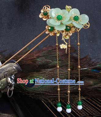 Chinese Traditional Hair Accessories Tassel Hair Clip Ancient Princess Flowers Hairpins for Women