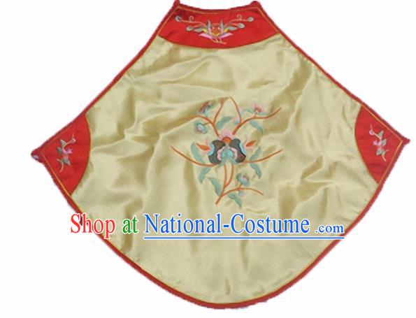 Chinese Traditional Underwear Ancient Costume Embroidered Yellow Bellyband for Women