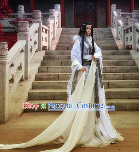 Chinese Traditional Ancient Royal Highness Swordsman Costumes for Men