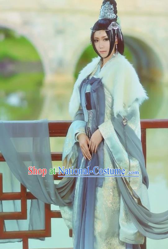 Chinese Traditional Peri Hanfu Dress Ancient Imperial Consort Costumes for Women