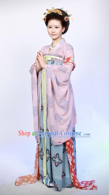 Chinese Traditional Palace Lady Hanfu Dress Ancient Tang Dynasty Imperial Consort Costumes for Women