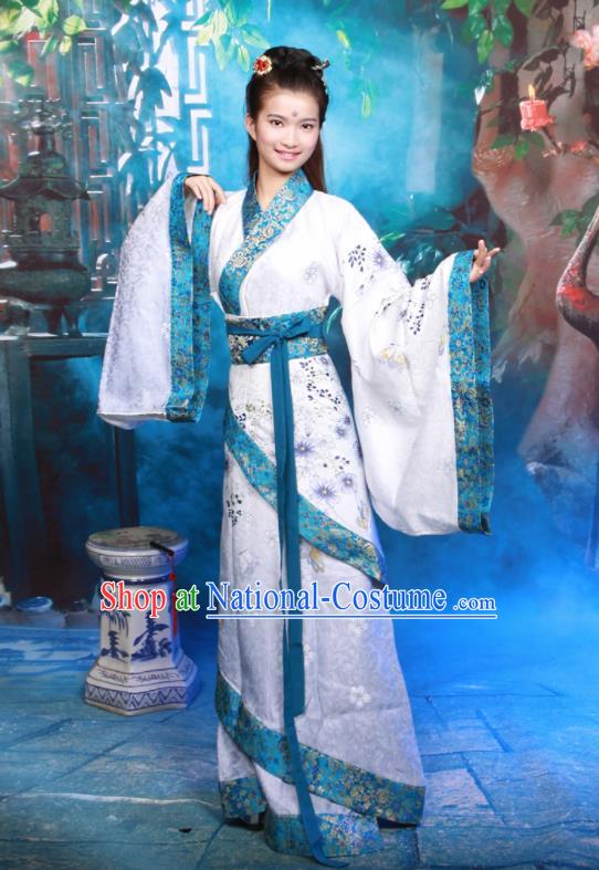 Chinese Traditional Ancient Princess Historical Hanfu Dress Han Dynasty Palace Lady Costumes for Women