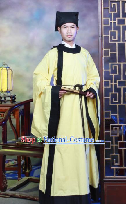 Traditional Chinese Song Dynasty Scholar Hanfu Clothing Ancient Costumes for Men