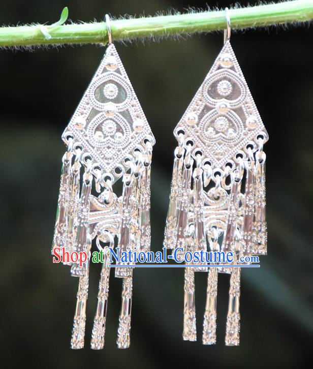 Chinese Traditional Ethnic Earrings Yunnan National Minority Ear Accessories for Women