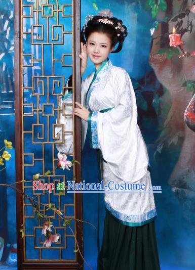 Chinese Traditional Han Dynasty Imperial Consort Historical Costumes Ancient Peri Hanfu Dress for Women