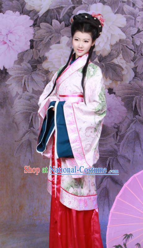 Chinese Ancient Princess Fairy Hanfu Dress Han Dynasty Imperial Consort Historical Costumes for Women