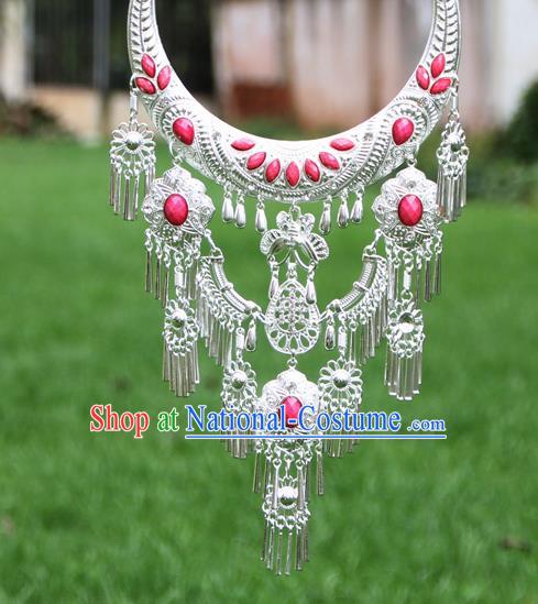 Chinese Traditional National Ethnic Necklace Tassel Necklet Jewelry Accessories for Women