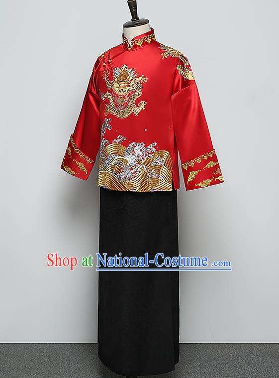 Traditional Chinese Wedding Costumes Traditional Xiuhe Suits Ancient Chinese bridal Full Dress