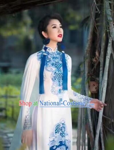 Vietnamese Trational Dress Vietnam Ao Dai Cheongsam Clothing