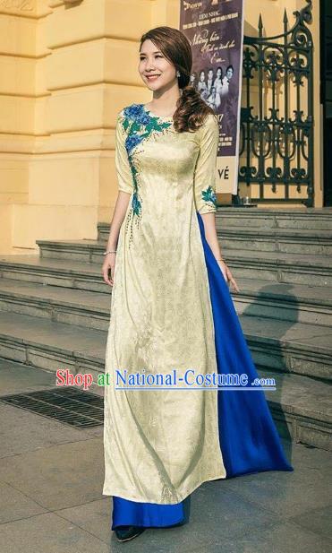 Vietnamese Trational Dress Vietnam Ao Dai Cheongsam Clothing