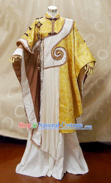 Ancient China Cosplay Han Dynasty Taoist Priest Costumes Swordsman Clothing for Men