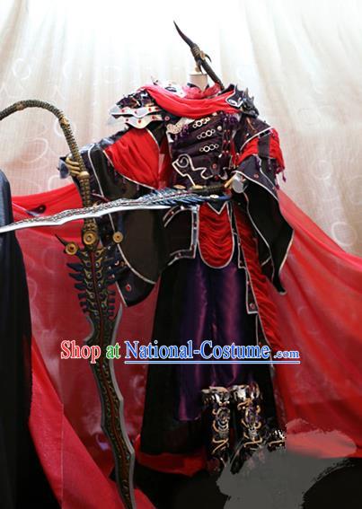 Ancient China Cosplay Asmodians Prince Costumes Swordsman Clothing for Men