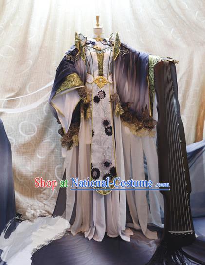 China Ancient Cosplay Empress Clothing Traditional Tang Dynasty Palace Queen Dress for Women