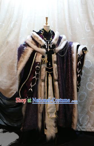 Ancient China Cosplay Royal Highness Costumes Swordsman Clothing for Men