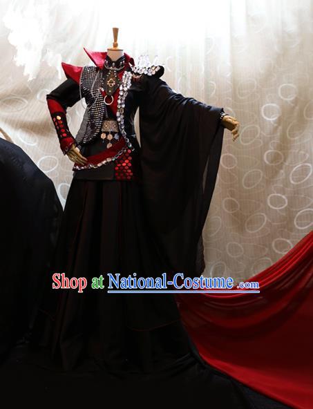 Ancient China Cosplay General Costumes Swordsman Knight Embroidered Clothing for Men