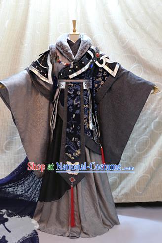 Ancient China Cosplay Tang Dynasty Swordsman Costumes Traditional Royal Highness Clothing for Men